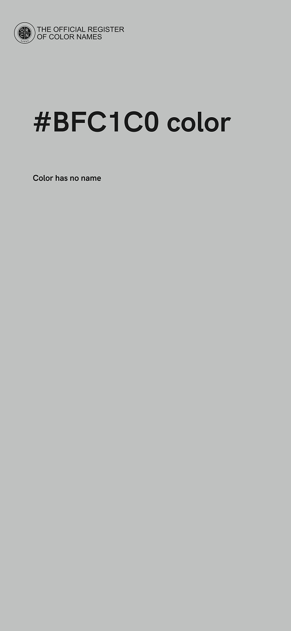 #BFC1C0 color image