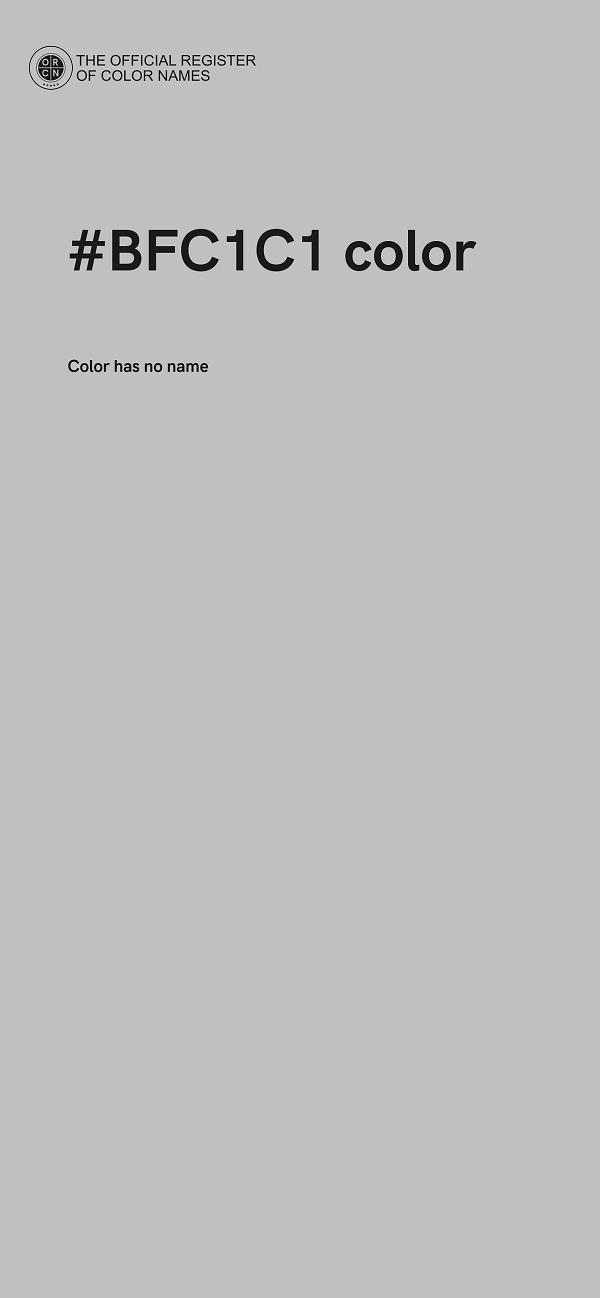 #BFC1C1 color image