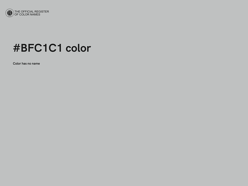 #BFC1C1 color image