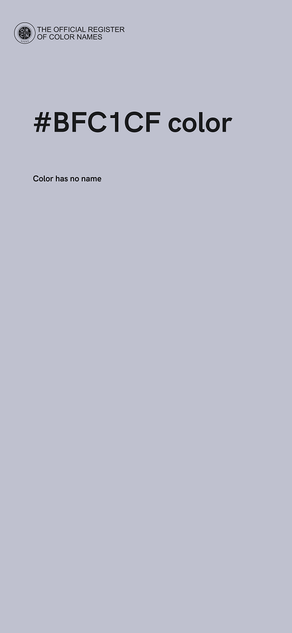 #BFC1CF color image