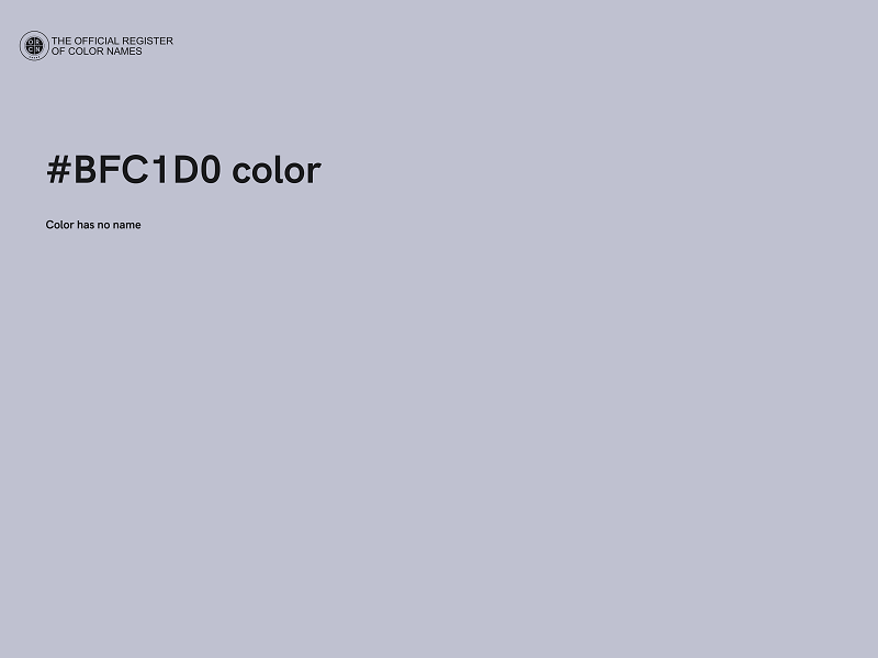 #BFC1D0 color image