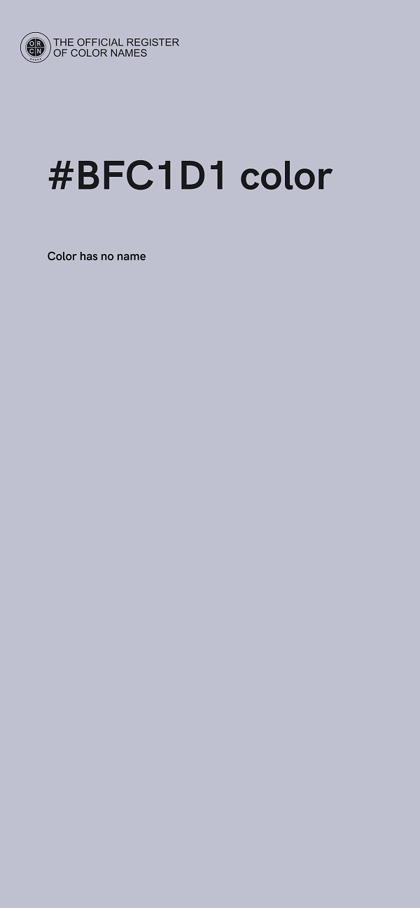 #BFC1D1 color image