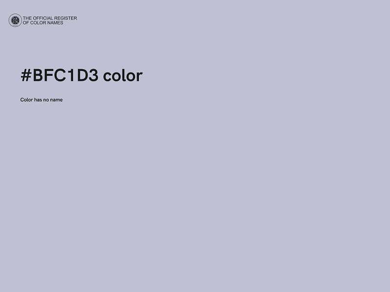 #BFC1D3 color image