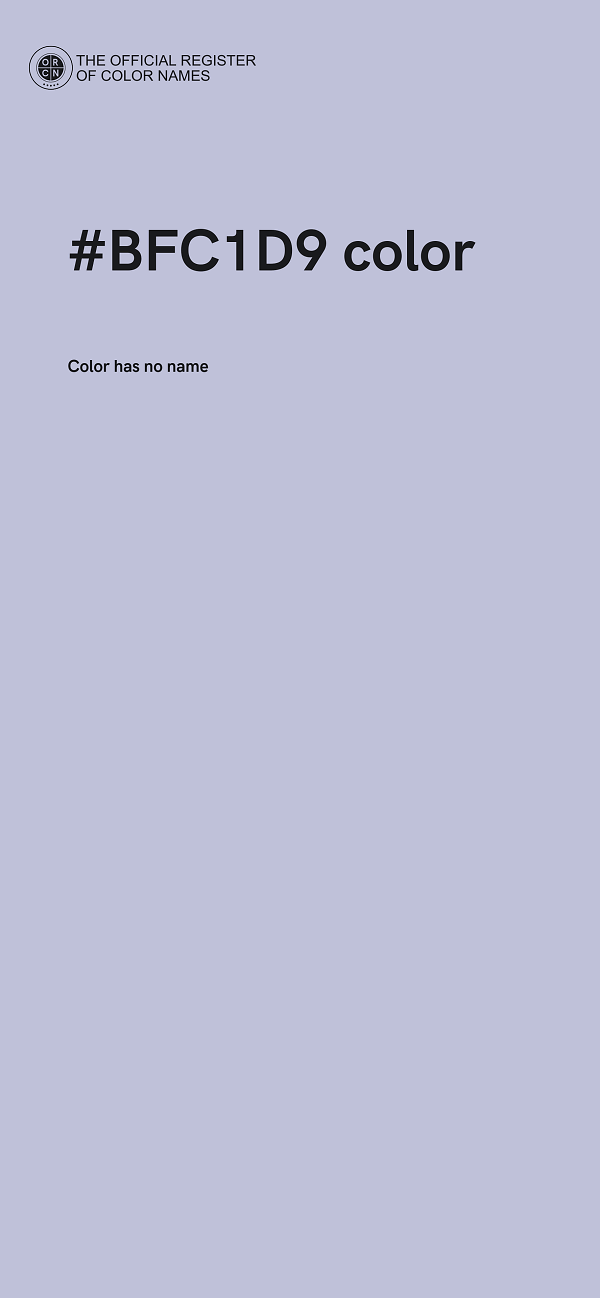 #BFC1D9 color image