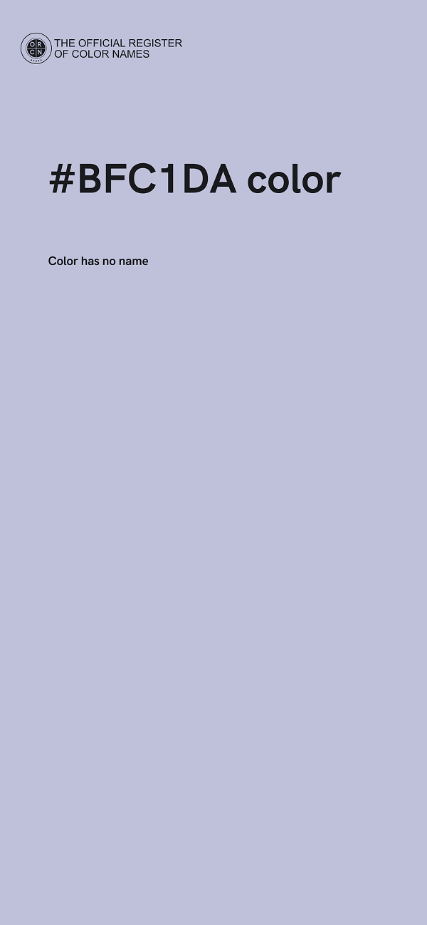 #BFC1DA color image