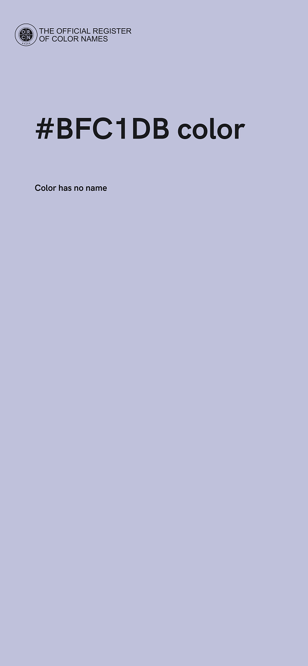 #BFC1DB color image