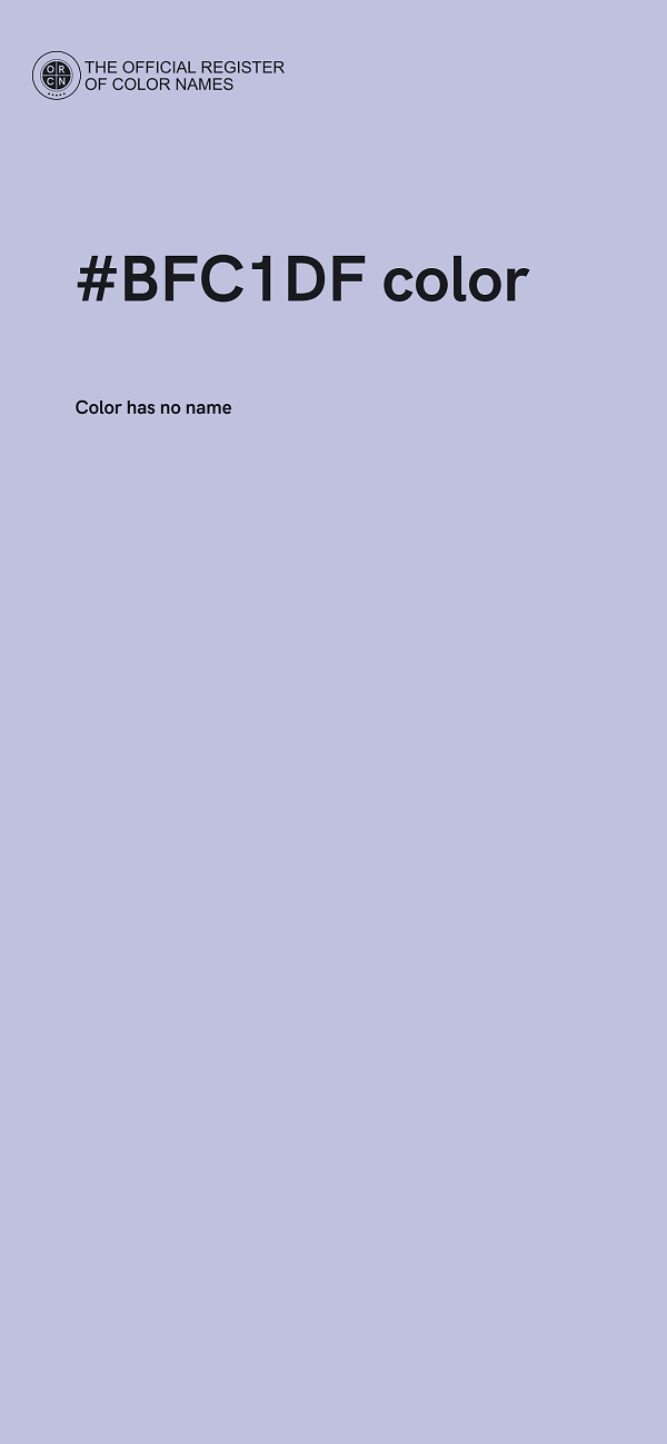 #BFC1DF color image