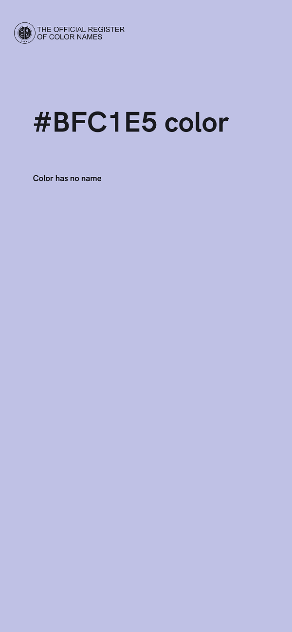#BFC1E5 color image