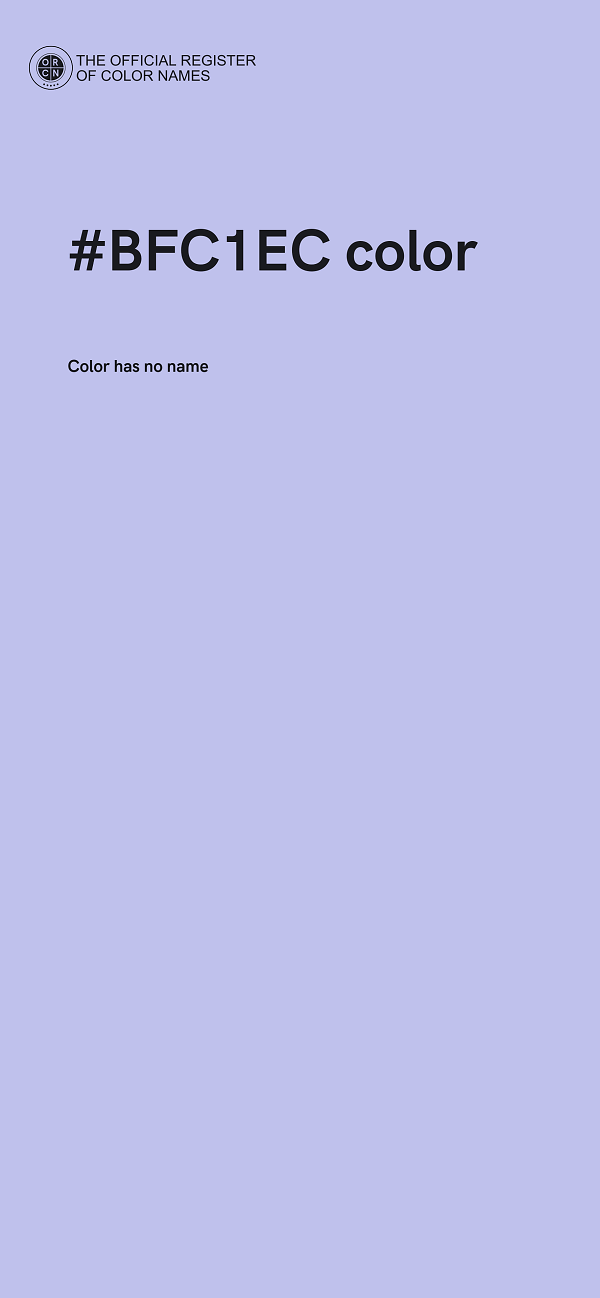 #BFC1EC color image