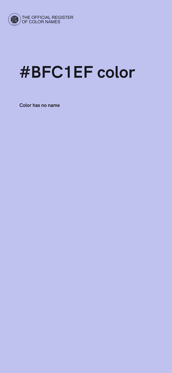 #BFC1EF color image