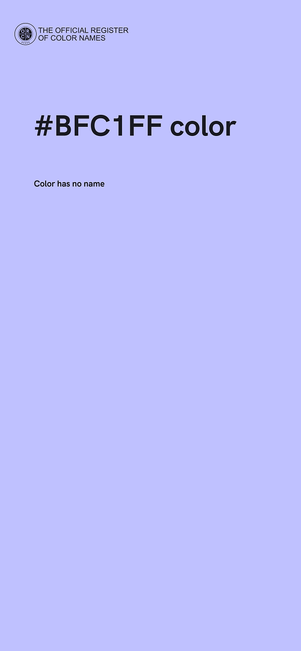 #BFC1FF color image