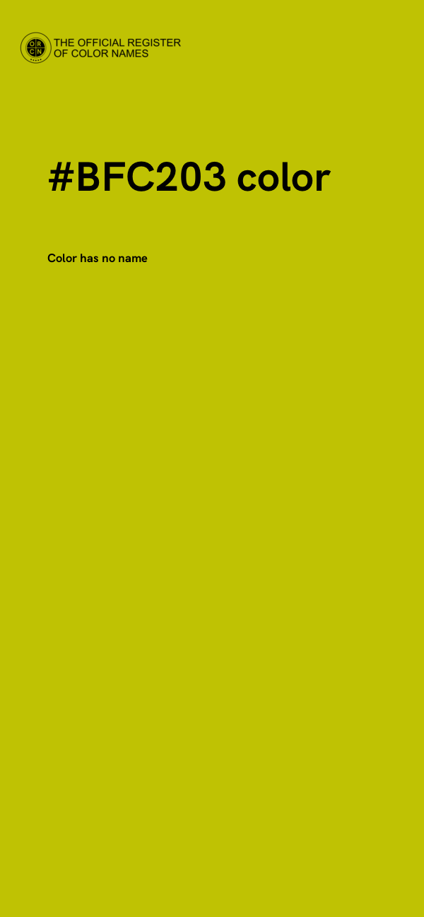 #BFC203 color image