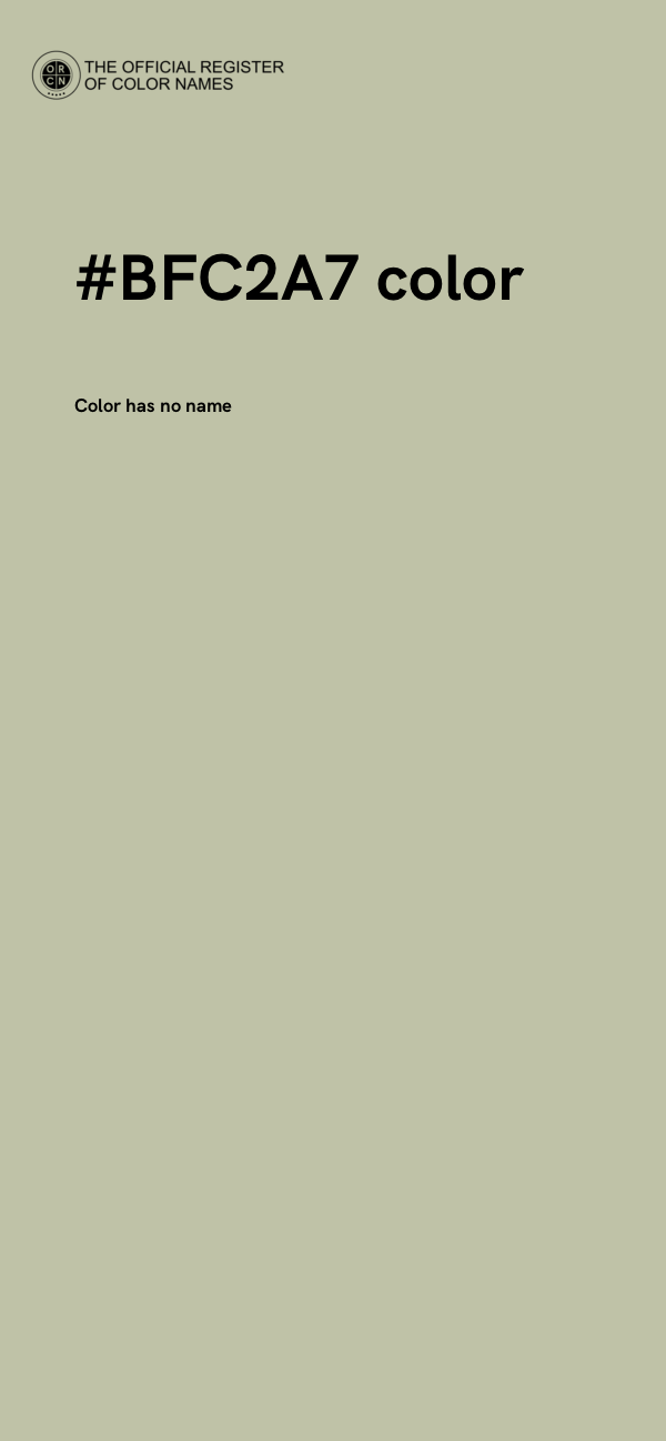 #BFC2A7 color image