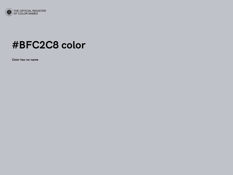 #BFC2C8 color image