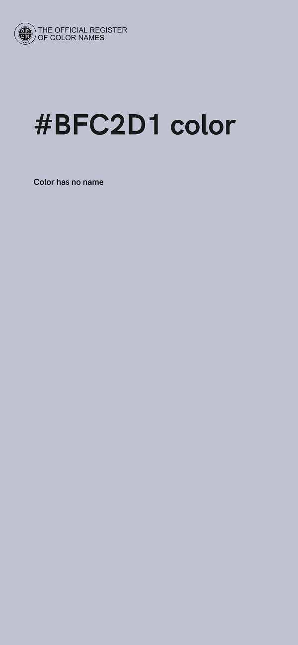 #BFC2D1 color image