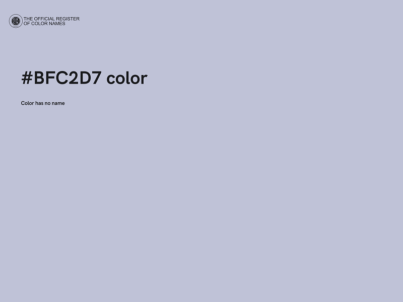 #BFC2D7 color image