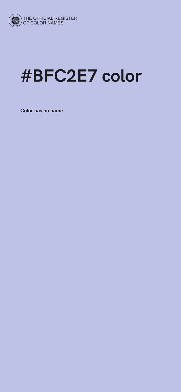 #BFC2E7 color image