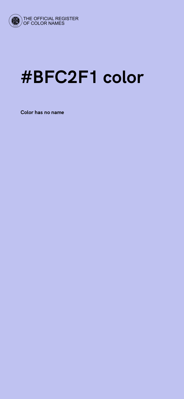 #BFC2F1 color image