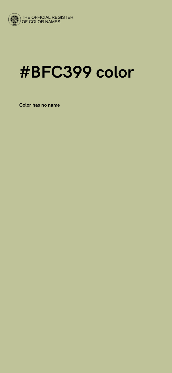 #BFC399 color image