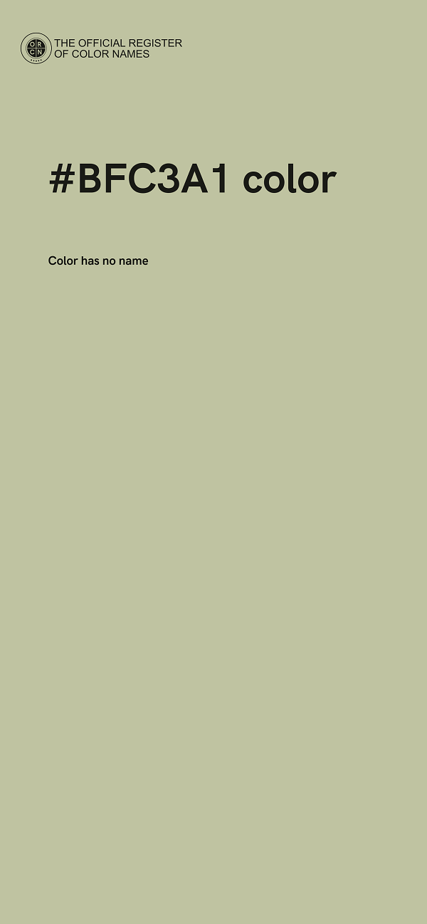 #BFC3A1 color image