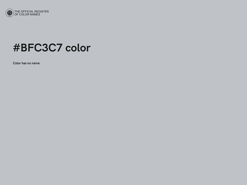 #BFC3C7 color image