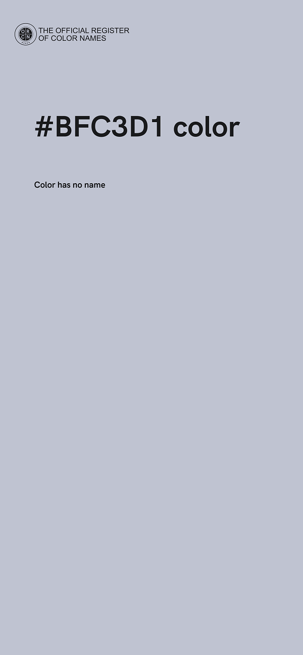 #BFC3D1 color image