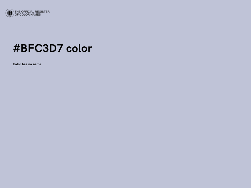 #BFC3D7 color image