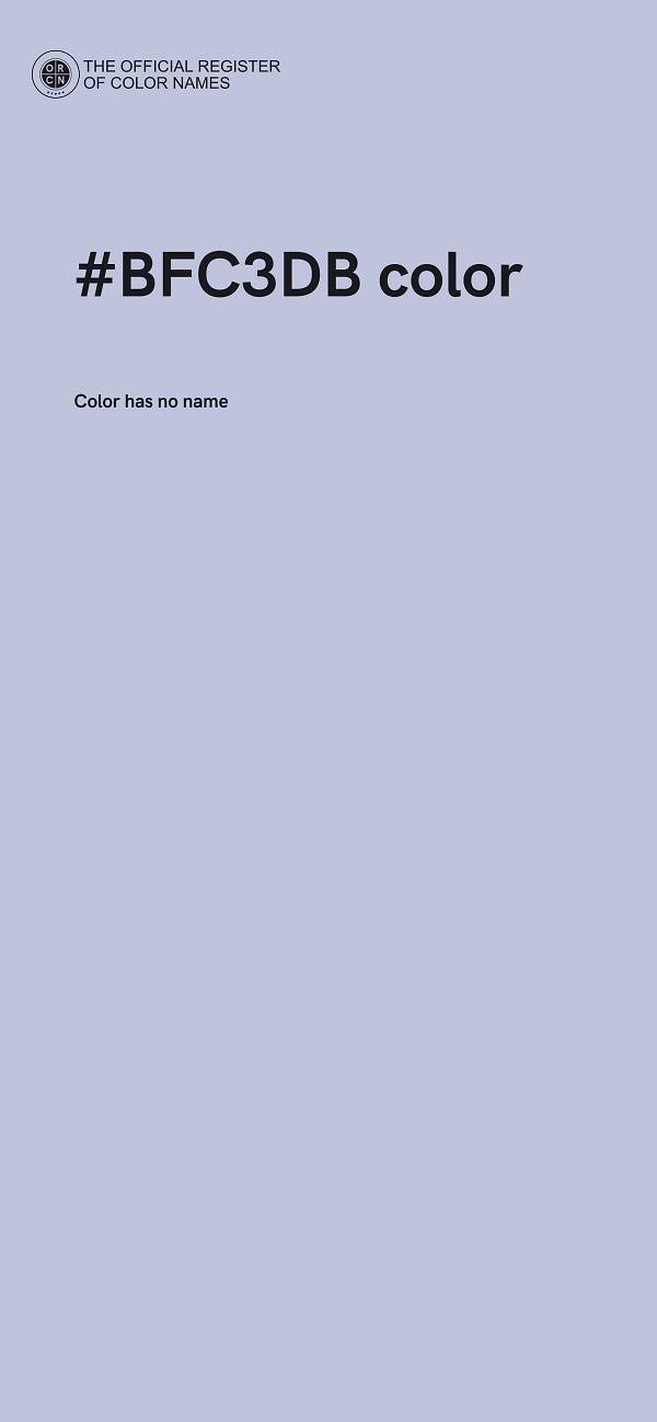 #BFC3DB color image