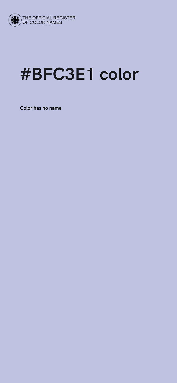 #BFC3E1 color image