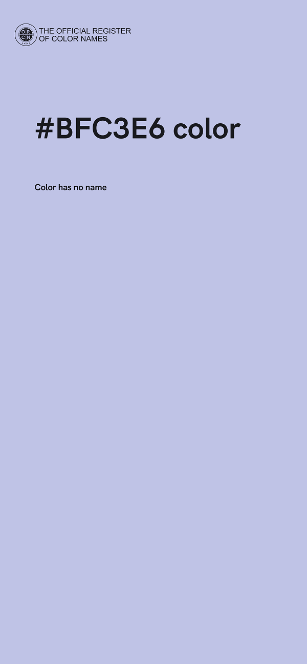 #BFC3E6 color image
