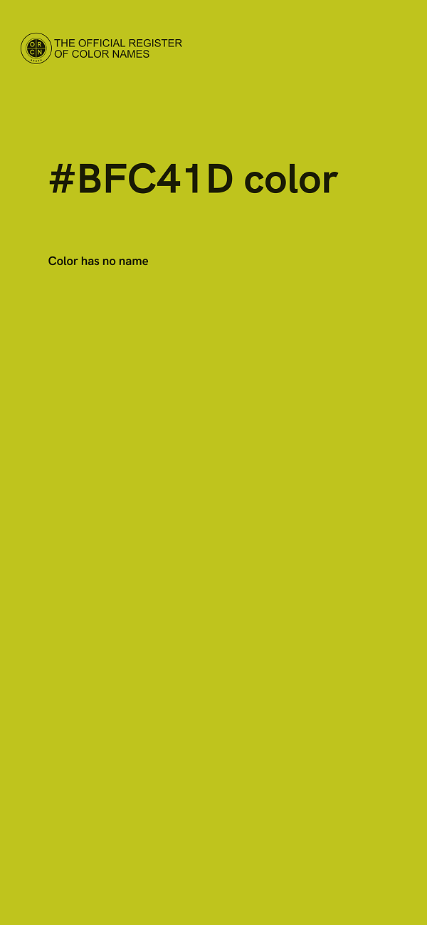 #BFC41D color image