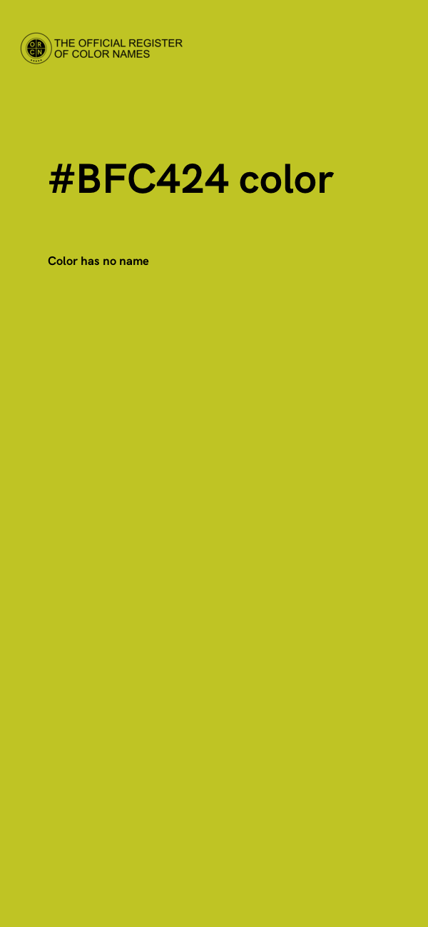 #BFC424 color image