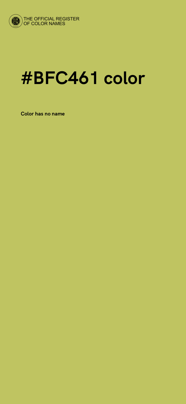 #BFC461 color image