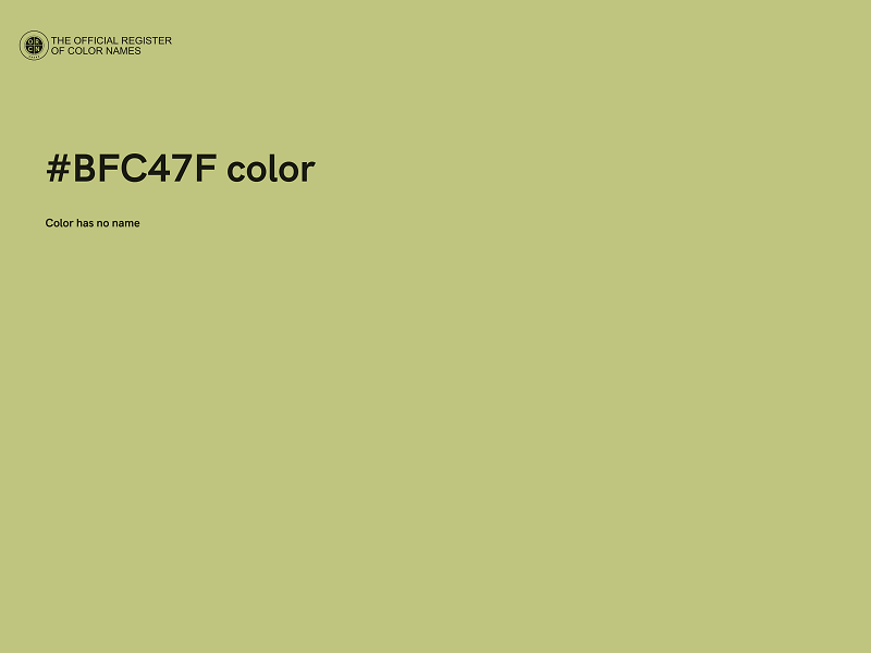 #BFC47F color image