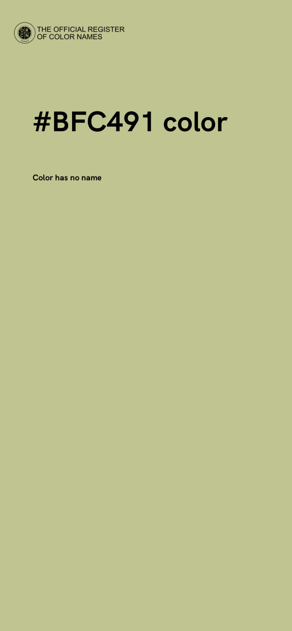 #BFC491 color image