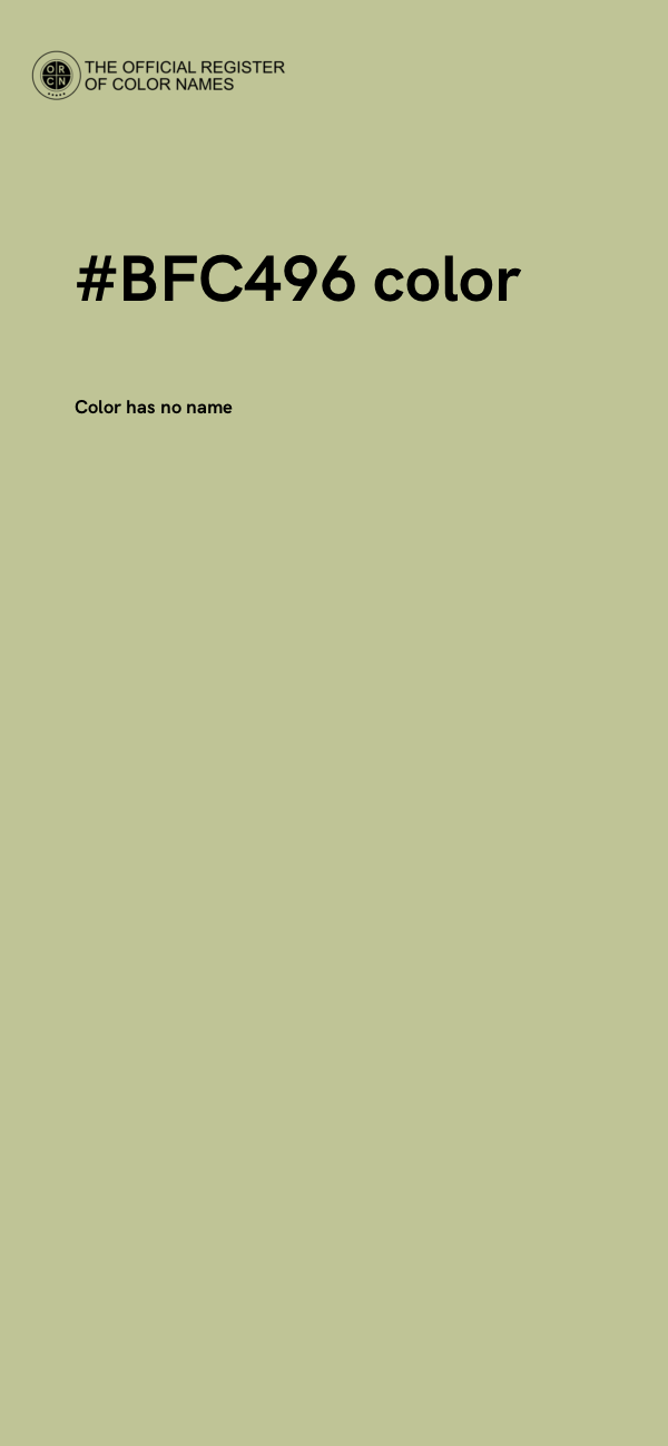 #BFC496 color image