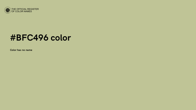 #BFC496 color image