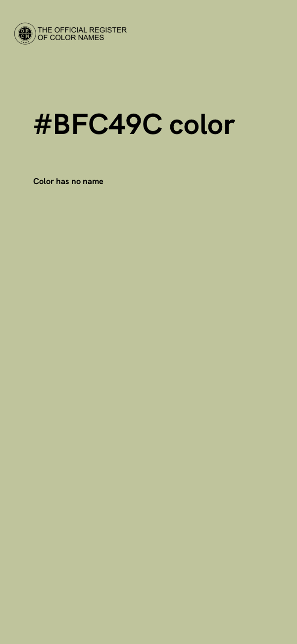 #BFC49C color image