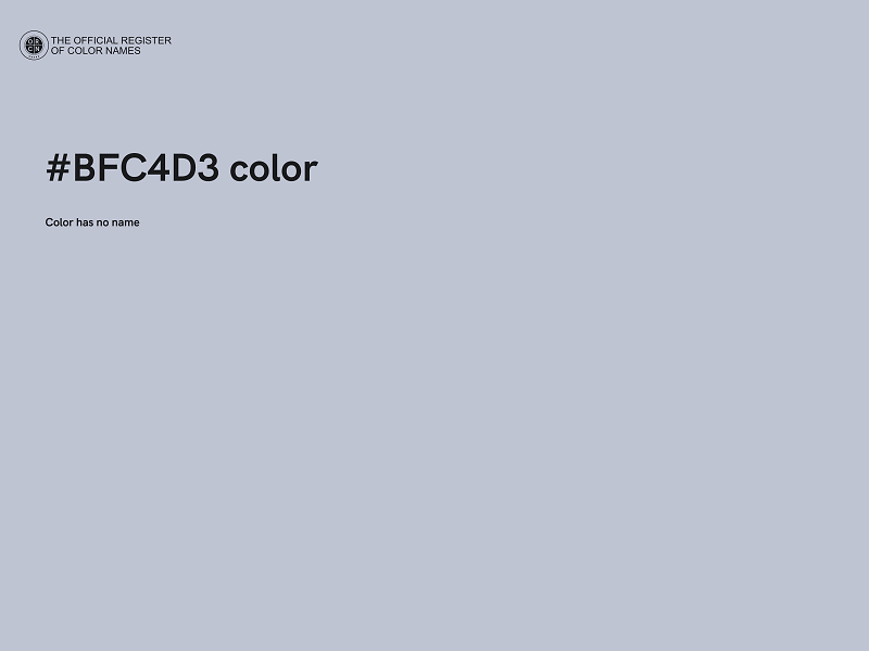 #BFC4D3 color image