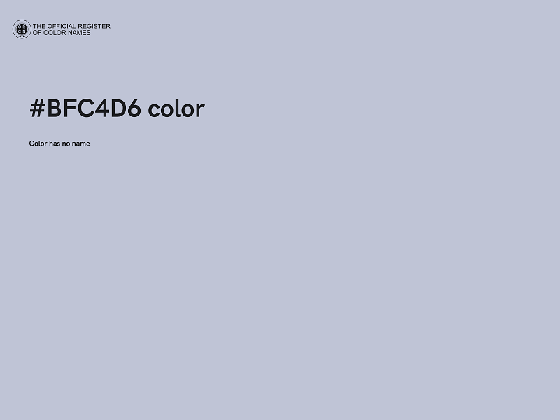#BFC4D6 color image