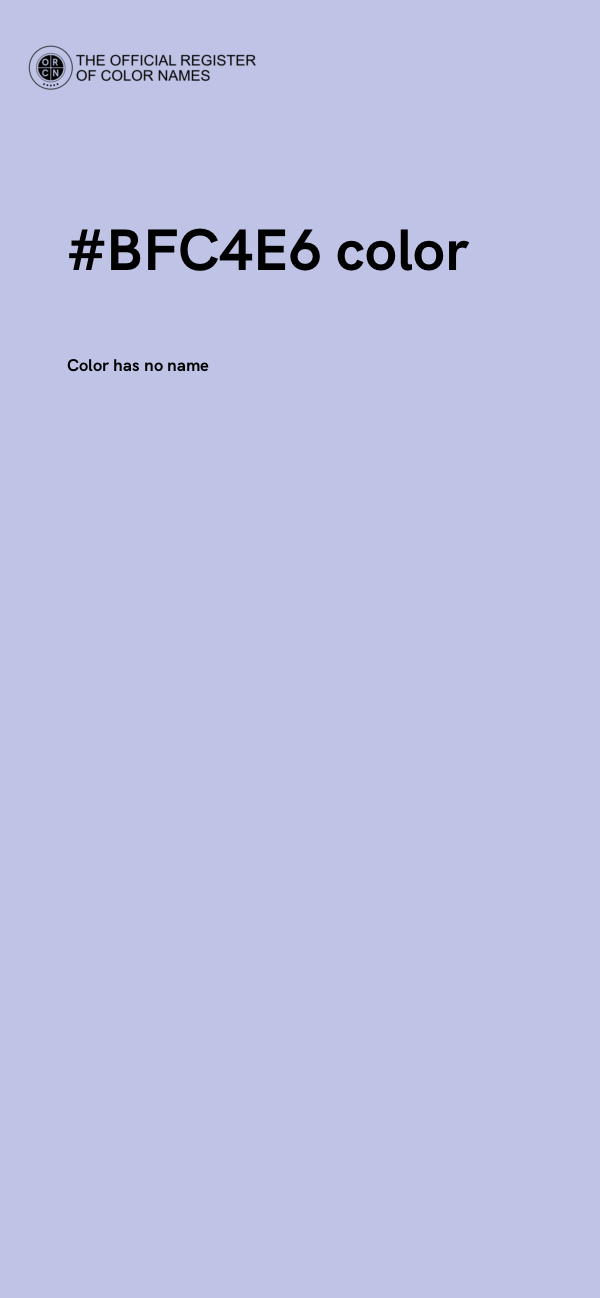 #BFC4E6 color image