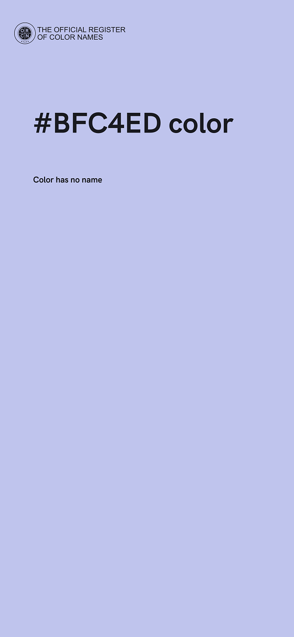 #BFC4ED color image