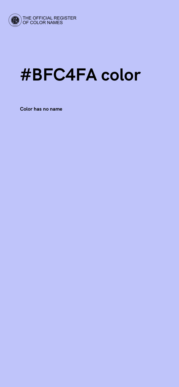 #BFC4FA color image