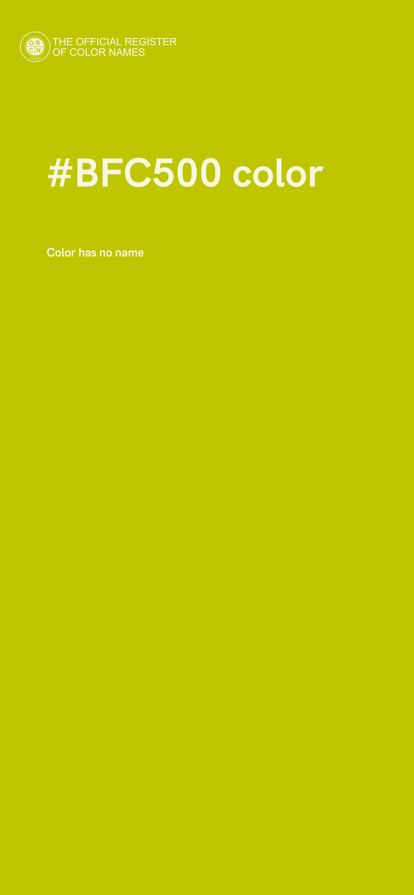 #BFC500 color image
