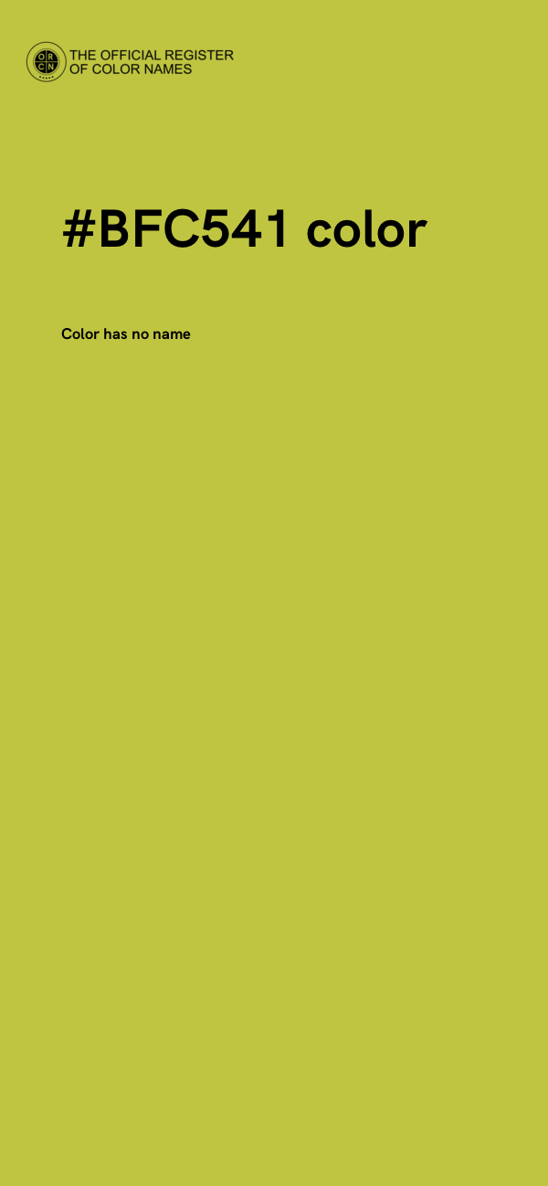 #BFC541 color image
