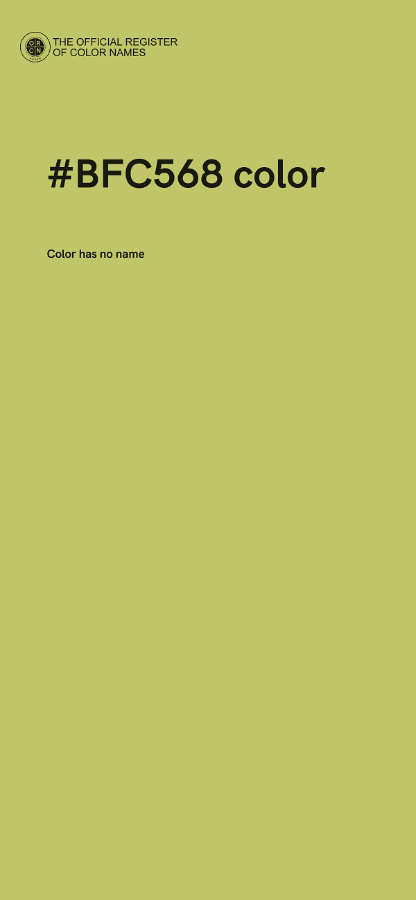 #BFC568 color image