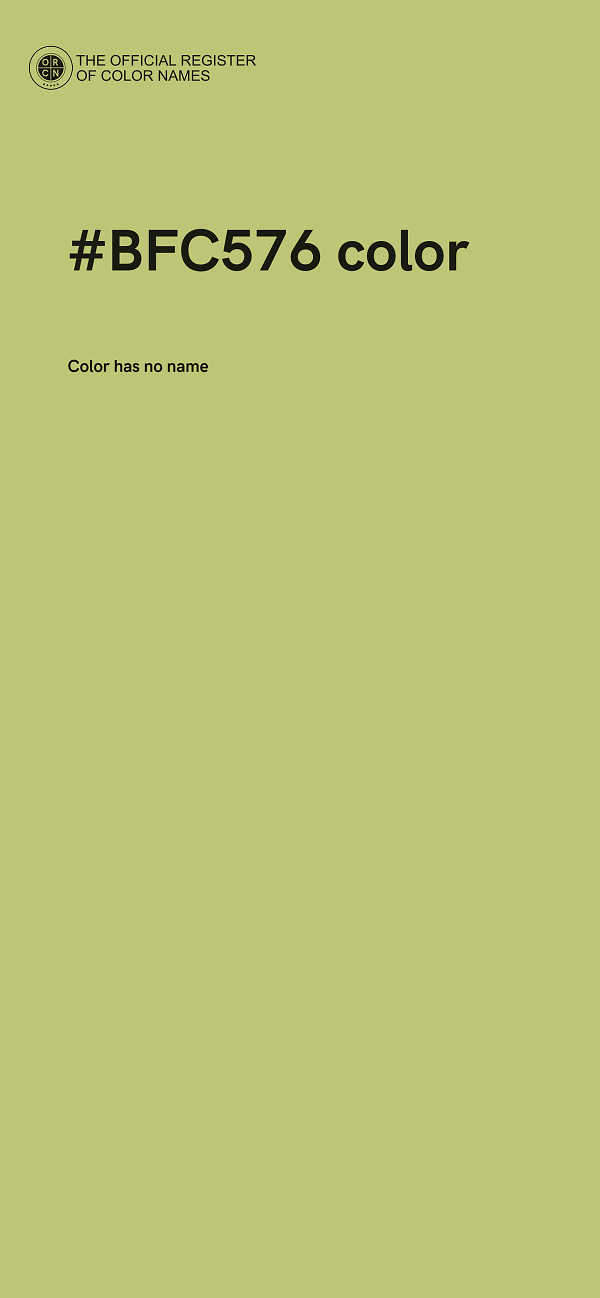 #BFC576 color image