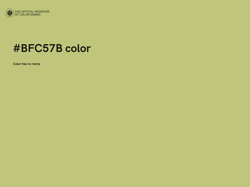 #BFC57B color image