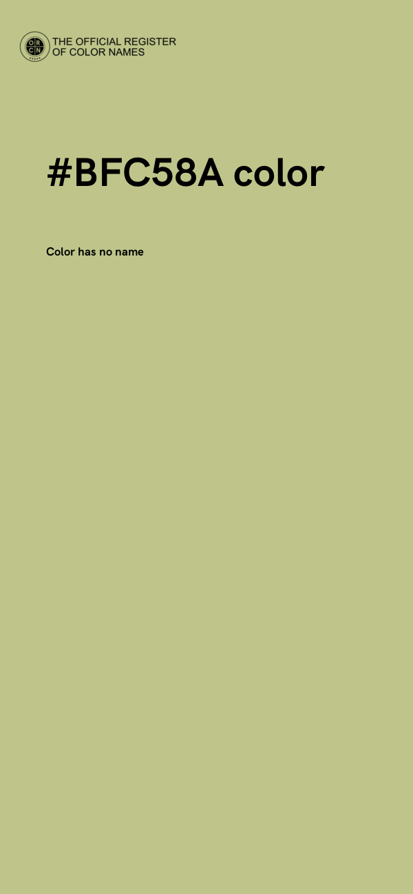 #BFC58A color image