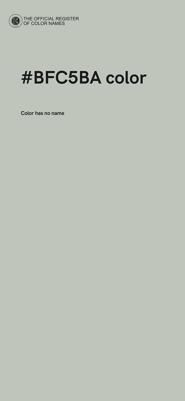 #BFC5BA color image